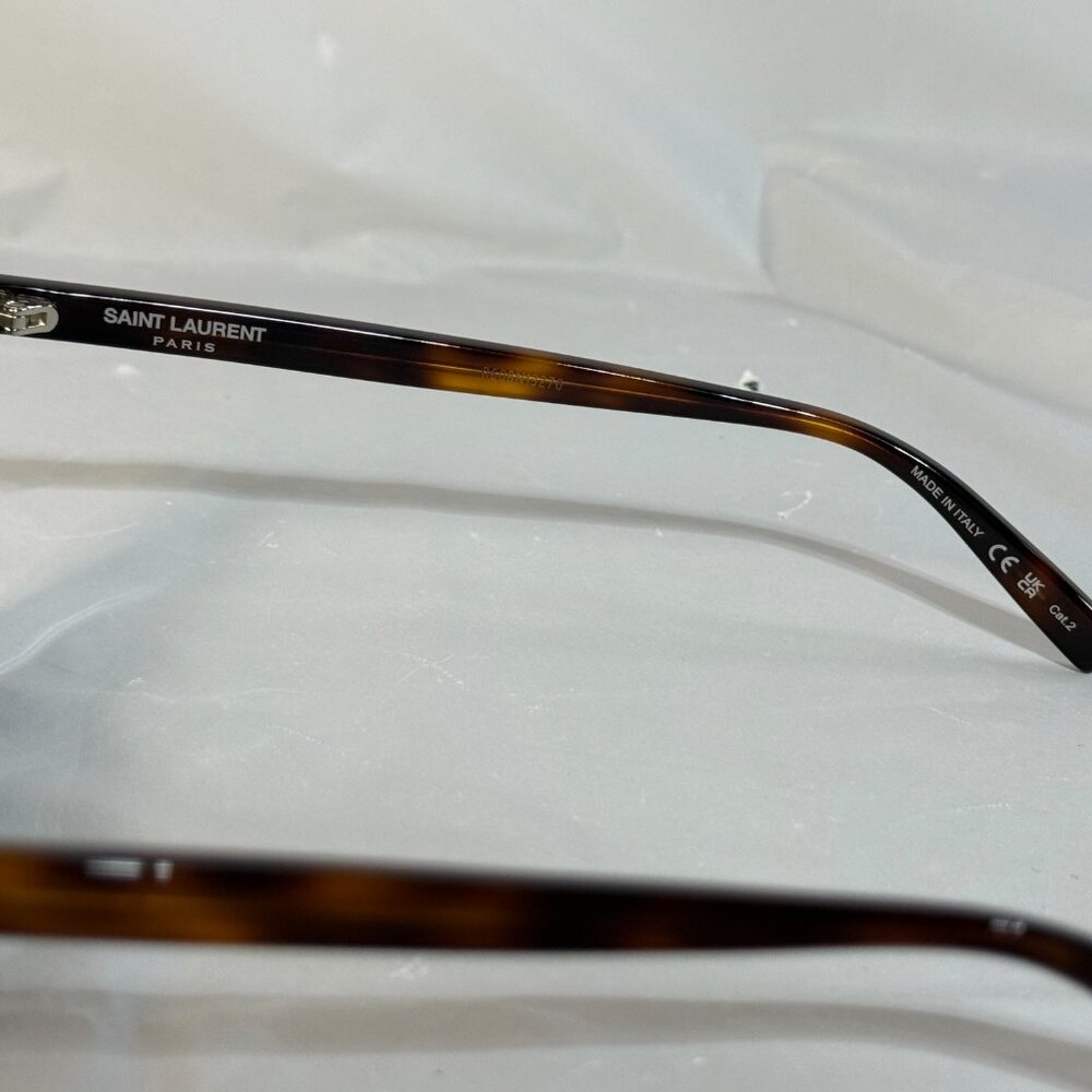 Saint Laurent Acetate Cat Eye II SL502 003 Tortoise 56-16-145 NWOT - Picture 7 of 12